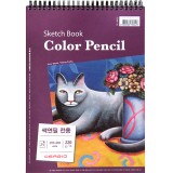 [세르지오]220g 색연필화전용스케치북A4(25장)