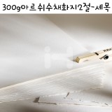 [배송제한][CANSON]300g 아르쉬수채화지2절(20호P형) - 세목(HOT PRESSED)