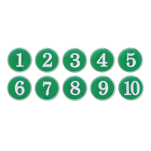 [10단위선택주문]1190 에폭시번호판35mm/접착번호판:녹색(1~100)