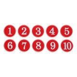 [10단위선택주문]1150 에폭시번호판35mm/접착번호판:빨강(1~100)