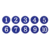 [10단위선택주문]1110 에폭시번호판35mm/접착번호판:파랑(1~100)