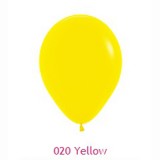 [5인치]13cm파스텔풍선(100개)/스탠다드풍선/라운드풍선-020.옐로우(노랑)_1봉남음
