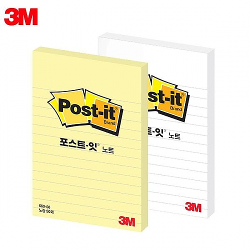 [3M] 포스트잇-라인 일반용 660-50 (102×152mm)
