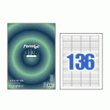 [폼텍] 분류표기용라벨지 LQ-3136 20매 (136칸)
