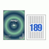 [폼텍] 분류표기용라벨지 LQ-3189 20매 (189칸)