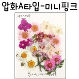 [압화공예]압화A타입 - 미니핑크 꽃모음(누름꽃/말린꽃)